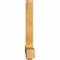 Ekena Millwork Eugene Rough Sawn Timber Gable Bracket, Western Red Cedar, 72"W x 30"H x 4"D x 4"F, 10/12 Pitch GBW072X30X0404EUG00RWR - alternate 2